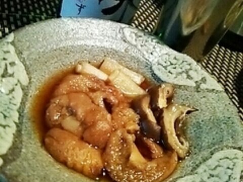 しみじみ美味しい、車麩と椎茸のすき焼き風